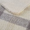 Kumasinova 50x60 Inch Plaid Faux Fur Throw Blanket,Chic Fluffy Blanket & Anthropologie Home Decor,Soft Throw Blankets for Bed&Couch - 4 of 4