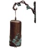 SPI Home Morning Glory Garden Bell – Handcrafted Metal Wind Chime, Floral Garden Accent, 24" Hanging Bell for Porch or Patio - 2 of 3