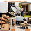 3 in 1 Convertible Hand Truck Dolly, 770 LBS Capacity Aluminum Folding Trolley with Wheels & Elastic Straps, Utility Dolly Cart for Warehouse - 4 of 4