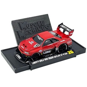 Muscle Machines 1999 Nissan Skyline GT-R (R34) #5 "Liberty Walk" Red and Black - 1 of 2