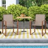 Tangkula 2 PCS Outdoor Dining Chairs Patio Furniture Chair w/ Breathable Seat & Backrest - 2 of 4