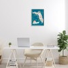 Stupell Industries Florida Sunny State Retro Vacation Tourism Vivid Map Black Framed Giclee Art - 2 of 4
