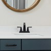 2-Handle Bathroom Sink Faucet, Oil Rubbed Bronze 4 Inches Centerset Vanity Faucet Bathroom Faucet with Pop Up Drain & Supply Lines, Lavatory Faucet - 2 of 4