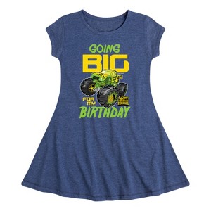 Girls' - Hot Wheels - Going Big For My Birthday Fit & Flair Cap Sleeve Dress - 1 of 2