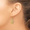 Black Bow Jewelry 15mm Filigree Circle Dangle Earrings in 14k Yellow Gold & Rhodium - 3 of 4