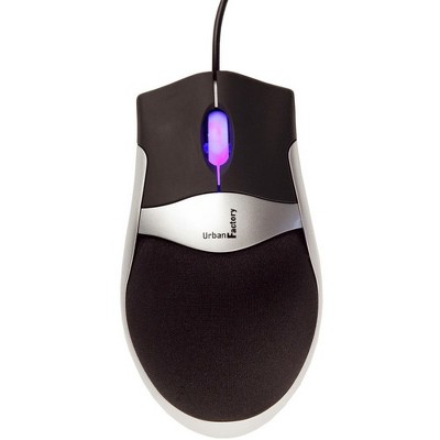 Urban Factory Foamy Mouse - Optical - Cable - USB - 800 dpi - Scroll Wheel