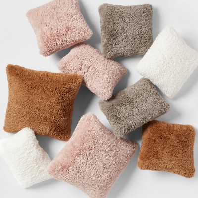 Faux Fur Throw Pillow Threshold