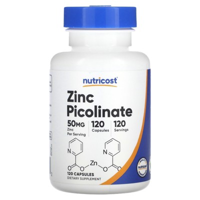 Nutricost Zinc Picolinate, 50 mg, 120 Capsules