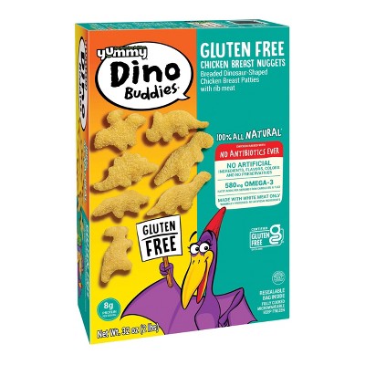 Yummy Gluten Free All Natural Dino Buddies Dinosaur-Shaped Chicken Nuggets - Frozen - 32oz