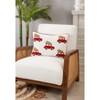 Saro Lifestyle Holiday Headlights Christmas Cars Throw Pillow Cover, 14"x20", Multicolored - 3 of 3