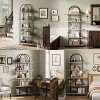 71" Arched Bookshelf 5 Tier Bookcase Open Bookshelf with Metal Frame Plant Stand Freestanding Display Rack - 4 of 4