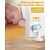 DOMETOUR Magnetic Door Stopper 3 Pcs, Stainless Steel Heavy Duty Door Holder with Double Sided Tape, Wall/Floor Mount - 2 of 4