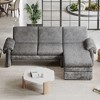 YOOCOZZ 94.1" Convertible Futon with Reversible Chaise - 2 of 4