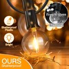 Itopfox 100FT Outdoor String Lights, Waterproof Connectable Shatterproof Outside Light with 50 Edison Spare LED Bulbs Plug in Patio Lights for Indoor - 2 of 4