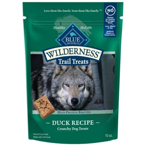 Blue Buffalo Wilderness Trail Treats High Protein Grain-Free Crunchy Dog Treats Biscuits Duck Recipe - 10oz - 1 of 4