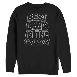 Men's Star Wars: A New Hope Father's Day Best Dad Darth Vader Helmet Sweatshirt - 1 of 2