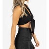 Women's KNOT FRONT CROP TOP - AMBITION - 4 of 4
