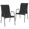 vidaXL Garden Dining Set Black and Anthracite - 3 of 4