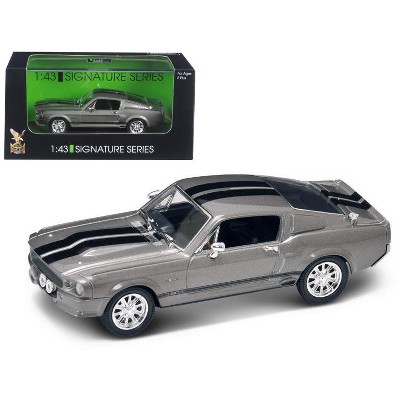1967 Shelby Mustang GT 500E Grey Signature Series 1/43 Diecast Model by Road Signature
