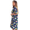 Just Love Womens Nightgown - Short Sleeve Henley Oversized Sleepwear Gown - 2 of 3