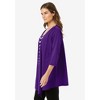 Woman Within Women's Plus Size 7-Day Layered 2-In-1 Tunic - 4 of 4