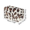 Unique Bargains Durable Leopard Print Makeup Bag Beige 1 Pc - 2 of 3