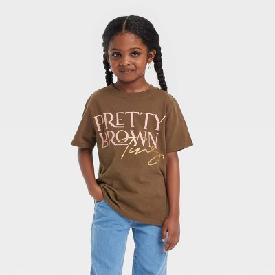 Black History Month Kids' Legendary Rootz Pretty Brown Ting Graphic T-Shirt - Brown