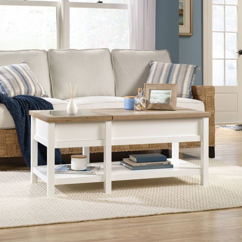Cottage Road Lift Top Coffee Table Soft White - Sauder, 3 of 7