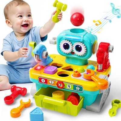 iPlay, iLearn Toddler Musical Workbench Toys for One Year Old Boys