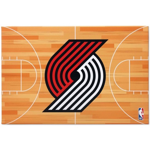 NBA Portland Trail Blazers Court Canvas Wall Sign