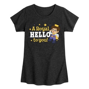 Girls' - Daniel Tiger - A Royal Hello Fitted Short Sleeve Graphic T-Shirt - 1 of 3
