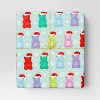 30” 55 sq ft Christmas Roll Wrap Santa Gummy Bears on Mint - Wondershop™ - 2 of 3