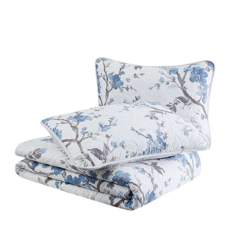 Kasumi Floral Quilt Set Blue/White - Cannon, 4 of 6