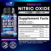 Extra Strength Nitric Oxide Supplement 3X Strength L Arginine, Citrulline Malate, AAKG, Beta Alanine - 60 Capsules By Health Nutrition Naturals - 2 of 4