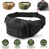 NPolar "Men's Tactical Fanny Pack – Concealed Carry Waist Bag with Adjustable Strap, 5 Zippered Pockets for Hiking, Camping & Travel" Black - 2 of 4