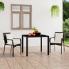 vidaXL Garden Chair Black PE Rattan Standard Size Durable Garden Chair - 2 of 4