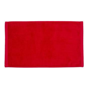 TowelSoft Premium 100% Cotton Terry Velour Hand Face Sports Gym Towel 16 inch x 26 inch Red