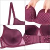 Agnes Orinda Women's Plus Size Lace Polka Dots 2-Piece Lingerie Set - 3 of 4