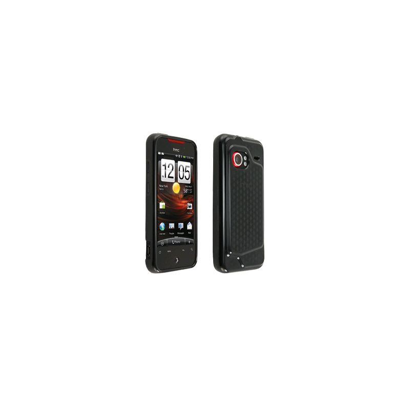 Verizon High Gloss Silicone Cover for HTC Droid Incredible 6300 (Black), 1 of 2