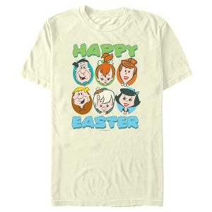 Men's The Flintstones Happy Easter Family Portraits T-Shirt - 1 of 4