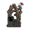 Okak 13.8IN Tall Water Fountain with Decorative Woodland Gnome, Tabletop Fountain with Polyresin Frame, Indoor Water Fountains, Brown - 2 of 4