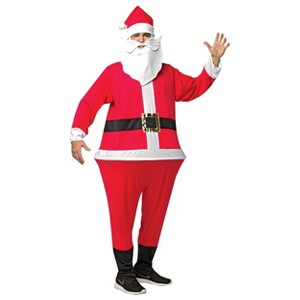 Imposta Costumes Adult Santa Hoopster Costume Bodysuit Red One Size - 1 of 1