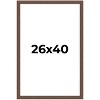 PosterPalooza | 26x40 Wide Barnwood Picture Frame, UV Acrylic, 6 Finishes - Grey, Brown, White, and Black - 2 of 4