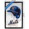 Trends International MLB New York Mets - Drip Helmet 22 Framed Wall Poster Prints - 3 of 4