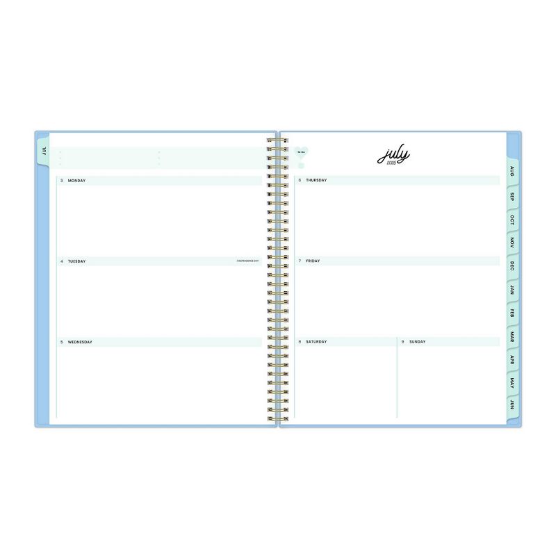 Color Me Courtney for Blue Sky 2023-24 Academic Planner 8.5&#34;x11&#34; Weekly/Monthly Wirebound Flexible Cover Grow Blue, 6 of 16