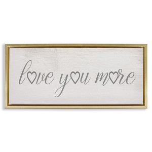Stupell Industries Love You More Heart Icon, 31" x 14" - 1 of 4