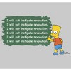 Men's The Simpsons Bart Chalkboard Sweatshirt - 2 of 4