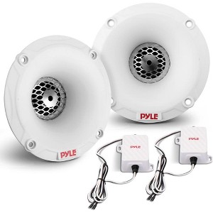 Pyle 1" 120W Marine PEI Dome Tweeters with Horn Diffuser - White, PLMRTW25W - 1 of 4