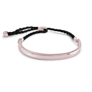 SHINE by Sterling Forever Bar Cord Slider Bracelet Rose Gold - 1 of 3
