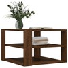 vidaXL Coffee Table Engineered Wood Small Coffee Table Square - Brown Oak - 2 of 4